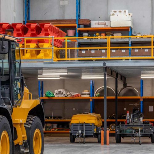 Industrial mezzanine floor Adelaide for warehouse storage expansion.